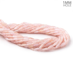 10x4mm Morganite Plain Rice Beads 16 inch 40 pieces 1mm Drill Hole (ONLINE ORDER ONLY)
