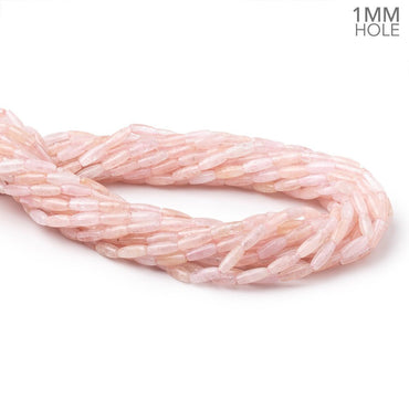 10x4mm Morganite Plain Rice Beads 16 inch 40 pieces 1mm Drill Hole (ONLINE ORDER ONLY)