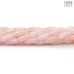 10x4mm Morganite Plain Rice Beads 16 inch 40 pieces 1mm Drill Hole (ONLINE ORDER ONLY)