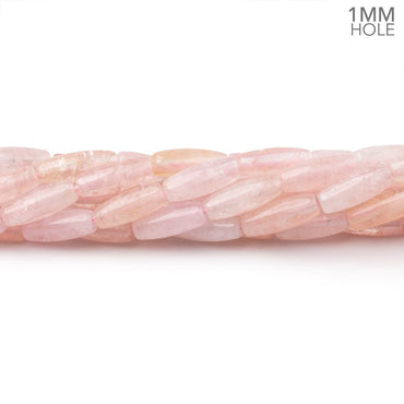 10x4mm Morganite Plain Rice Beads 16 inch 40 pieces 1mm Drill Hole (ONLINE ORDER ONLY)