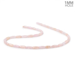 10x4mm Morganite Plain Rice Beads 16 inch 40 pieces 1mm Drill Hole (ONLINE ORDER ONLY)