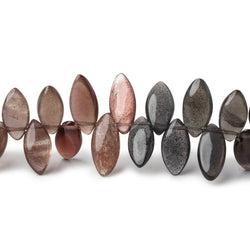 10x5-12x6mm Multi Color Scapolite top drilled marquise 9 inch 65pcs A (ONLINE ORDER ONLY)