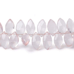 10x5-12x6mm Rose Quartz Faceted Marquise Beads 7 inch 56 beads (ONLINE ORDER ONLY)