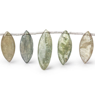 10x5-21x7mm Green Sapphire Faceted Marquise Beads 5.5 inch 16 pieces (ONLINE ORDER ONLY)