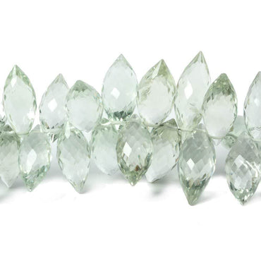 10x5mm-16x6mm Prasiolite Faceted Marquise Beads 8 inch 73 pieces (ONLINE ORDER ONLY)