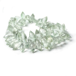 10x5mm-16x6mm Prasiolite Faceted Marquise Beads 8 inch 73 pieces (ONLINE ORDER ONLY)