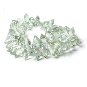 10x5mm-16x6mm Prasiolite Faceted Marquise Beads 8 inch 73 pieces (ONLINE ORDER ONLY)
