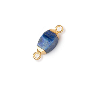 10x5mm Gold Leafed Lapis Lazuli 4 sided Marquise Connector 1 piece (ONLINE ORDER ONLY)
