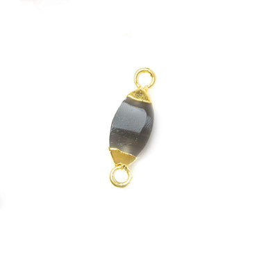 10x5mm Gold Leafed Platinum Moonstone 4 sided Marquise Connector 1 piece (ONLINE ORDER ONLY)