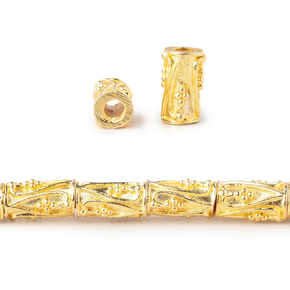 10x5mm Heart Design Tube Beads 8 inch 21 pieces (ONLINE ORDER ONLY)