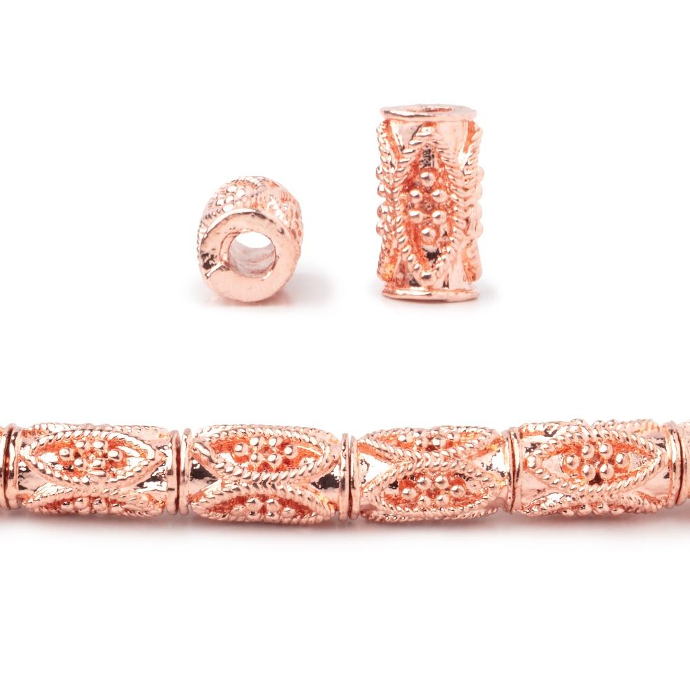 10x5mm Marquise Design Tube Beads 8 inch 21 pieces (ONLINE ORDER ONLY)