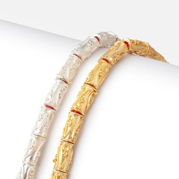 10x5mm Paisley Design Tube Beads 8 inch 20 pieces (ONLINE ORDER ONLY)
