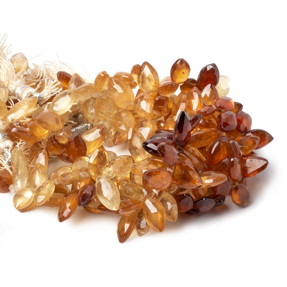 10x6-12x6mm Hessonite Garnet Top Drilled Marquise beads 7.5 inch 52 pieces (ONLINE ORDER ONLY)