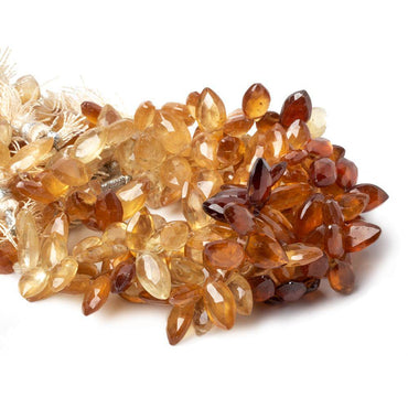 10x6-12x6mm Hessonite Garnet Top Drilled Marquise beads 7.5 inch 52 pieces (ONLINE ORDER ONLY)