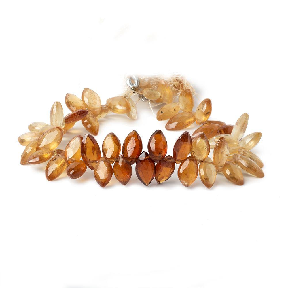 10x6-12x6mm Hessonite Garnet Top Drilled Marquise beads 7.5 inch 52 pieces (ONLINE ORDER ONLY)