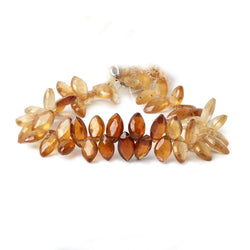 10x6-12x6mm Hessonite Garnet Top Drilled Marquise beads 7.5 inch 52 pieces (ONLINE ORDER ONLY)