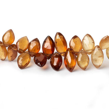10x6-12x6mm Hessonite Garnet Top Drilled Marquise beads 7.5 inch 52 pieces (ONLINE ORDER ONLY)