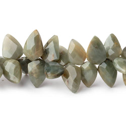 10x6-13x8mm Cat's Eye Quartz Faceted Shield Beads 8 inch 60 pieces (ONLINE ORDER ONLY)