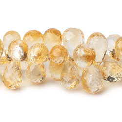 10x6-15x10mm Citrine Faceted Tear Drop Beads 7 inch 63 pieces (ONLINE ORDER ONLY)