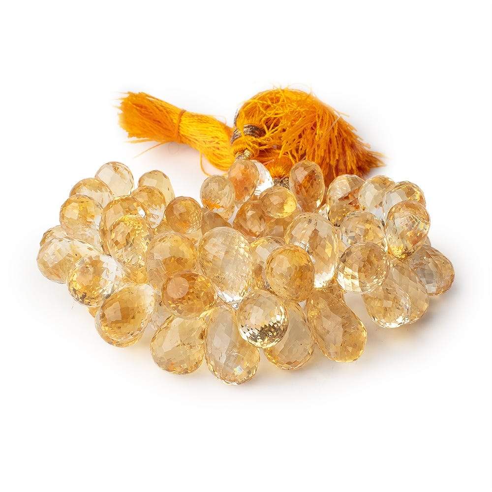 10x6-15x10mm Citrine Faceted Tear Drop Beads 7 inch 63 pieces (ONLINE ORDER ONLY)