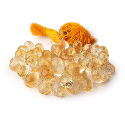 10x6-15x10mm Citrine Faceted Tear Drop Beads 7 inch 63 pieces (ONLINE ORDER ONLY)