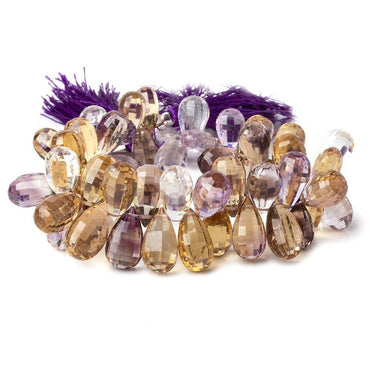 10x6-15x8mm Ametrine Faceted Tear Drop Beads 55 pieces (ONLINE ORDER ONLY)