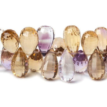 10x6-15x8mm Ametrine Faceted Tear Drop Beads 55 pieces (ONLINE ORDER ONLY)