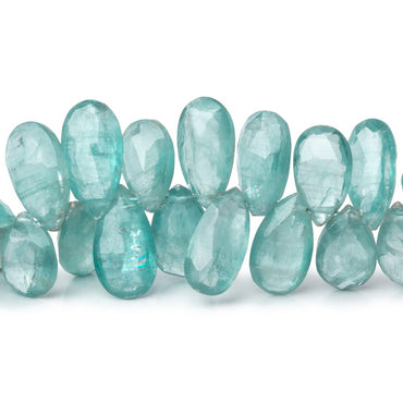 10x6-15x8mm Teal Kyanite Faceted Pear Beads 7 inch 55 pieces (ONLINE ORDER ONLY)