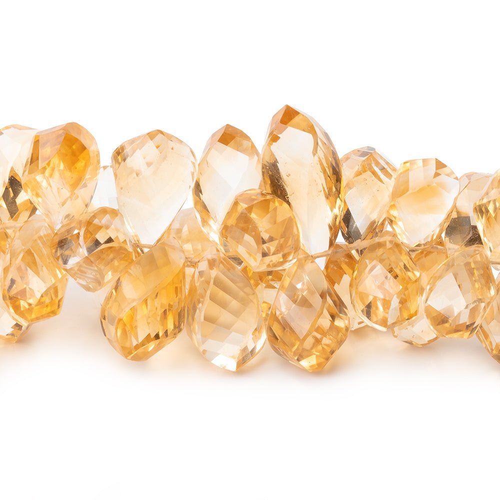 10x6-19x9mm Citrine Top Drilled Faceted Twist Beads 8 inch 78 pieces AAA (ONLINE ORDER ONLY)