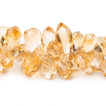 10x6-19x9mm Citrine Top Drilled Faceted Twist Beads 8 inch 78 pieces AAA (ONLINE ORDER ONLY)