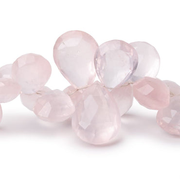 10x6-20x14mm Rose Quartz Faceted Pear Beads 8 inch 54 pieces AA (ONLINE ORDER ONLY)