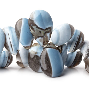 10x6-24x16mm Banded Owyhee Opal Plain Pear Beads 6.5 inch 34 pieces AA (ONLINE ORDER ONLY)