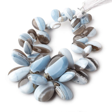 10x6-24x16mm Banded Owyhee Opal Plain Pear Beads 6.5 inch 34 pieces AA (ONLINE ORDER ONLY)
