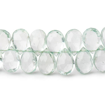10x6.5mm Prasiolite faceted pear beads 7.75 inch 56 pieces (ONLINE ORDER ONLY)