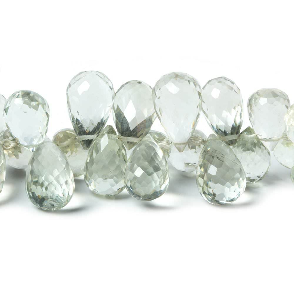 13x8mm-14x11mm Prasiolite Beads Tear Drop Briolette 85 pieces (ONLINE ORDER ONLY)