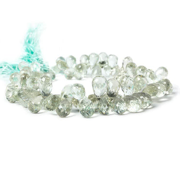 13x8mm-14x11mm Prasiolite Beads Tear Drop Briolette 85 pieces (ONLINE ORDER ONLY)