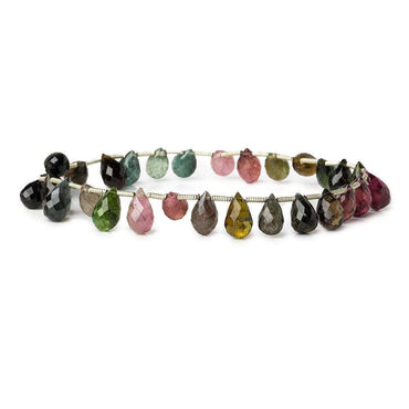 10x6mm Multi-color Tourmaline Faceted Tear Drops (ONLINE ORDER ONLY)
