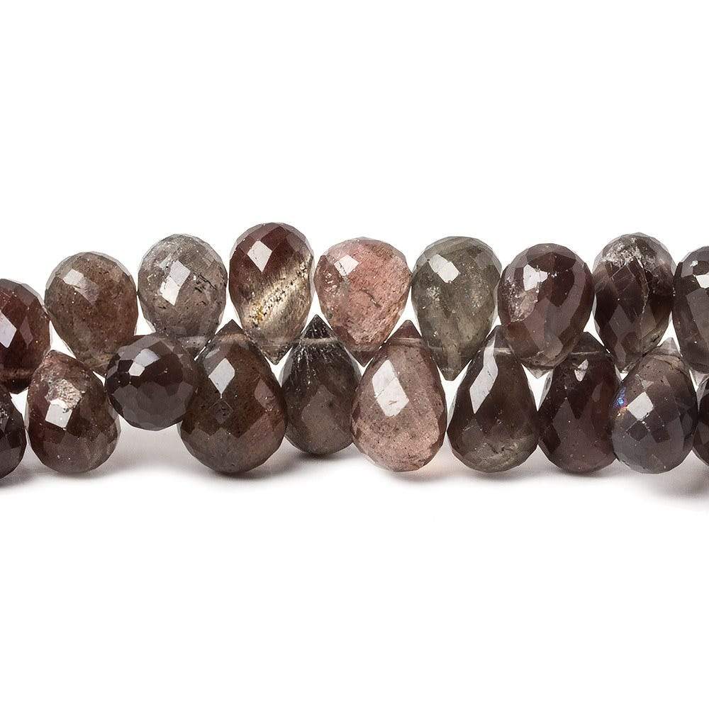 10x6mm Plum Scapolite Faceted Tear Drop Beads 7.75 inch 63 pieces (ONLINE ORDER ONLY)