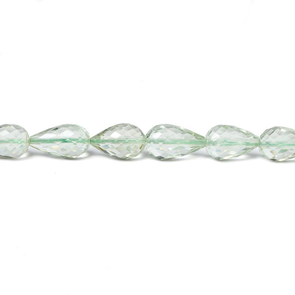 9x6-12x7mm Prasiolite Straight Drilled Tear Drop Beads 16 inch 42 pieces (ONLINE ORDER ONLY)