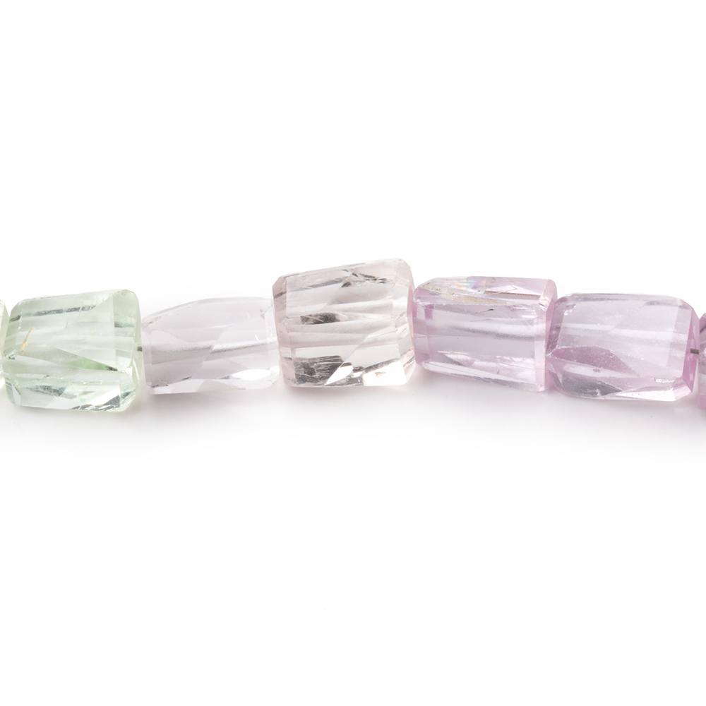10x7-11x7mm Kunzite and Hiddenite Faceted Nugget Beads 8 inch 20 pieces (ONLINE ORDER ONLY)