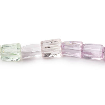 10x7-11x7mm Kunzite and Hiddenite Faceted Nugget Beads 8 inch 20 pieces (ONLINE ORDER ONLY)