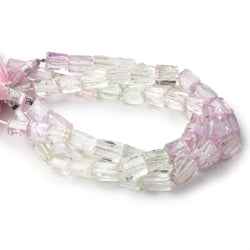 10x7-11x7mm Kunzite and Hiddenite Faceted Nugget Beads 8 inch 20 pieces (ONLINE ORDER ONLY)