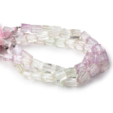 10x7-11x7mm Kunzite and Hiddenite Faceted Nugget Beads 8 inch 20 pieces (ONLINE ORDER ONLY)