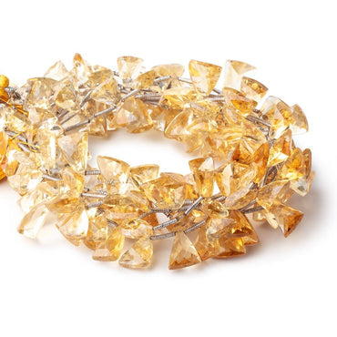 10x7-11x8mm Citrine Faceted Triangle Point Beads 8 inch 20 pieces (ONLINE ORDER ONLY)