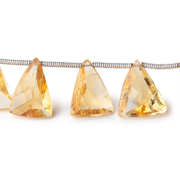 10x7-11x8mm Citrine Faceted Triangle Point Beads 8 inch 20 pieces (ONLINE ORDER ONLY)