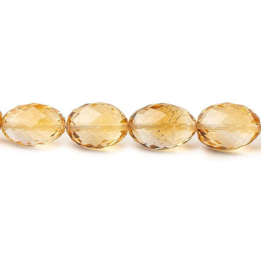10x7-11x8mm Citrine Faceted Olive Beads 8.5 inch 20 pieces (ONLINE ORDER ONLY)