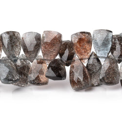 10x7-13x8mm Copper Moss Aquamarine Top Drilled Faceted Points 7 inch 56 Beads AAA (ONLINE ORDER ONLY)