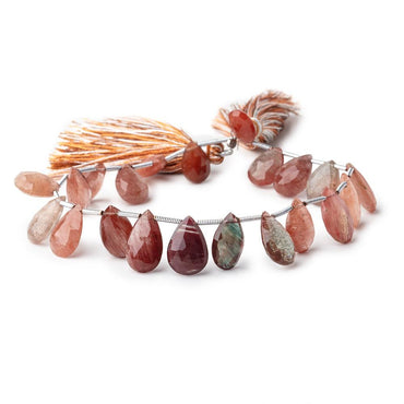 10x7-13x9mm Andesine Faceted Pear Beads 7.5 inch 20 pieces (ONLINE ORDER ONLY)