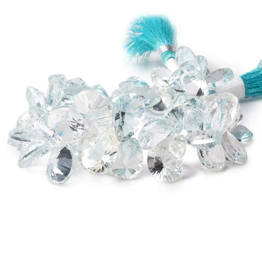 10x7-14x10mm Sky Blue Topaz Pavilion Faceted Pears 8 inch 56 beads AAA (ONLINE ORDER ONLY)