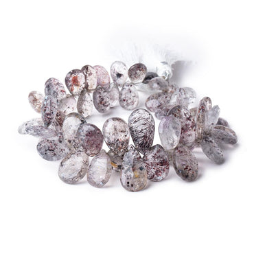 10x7-15x10mm Lepidocrocite Faceted Pear Beads 8 inch 53 pieces (ONLINE ORDER ONLY)